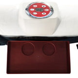 Oval Inflatable Jetted Hot Tub with Drink Tray and Cover - 2 Person - 145 Gallon - Black & White