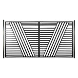 Aleko Steel Dual Swing Driveway Gate - Sofia Style - 14 x 6 Feet