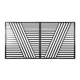 Aleko Steel Dual Swing Driveway Gate - Sofia Style - 14 x 6 Feet