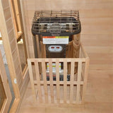 Aleko Canadian Hemlock Outdoor and Indoor Wet Dry Sauna 6 kW ETL Certified Heater 6 Person STO6VAASA-AP Outdoor Saunas