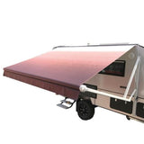 Aleko Motorized Retractable RV Awning 13 x 8 Feet Burgundy Fade RVAWM13X8BUR25-AP RV Awnings Motorized 13 x 8 Ft