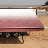 Aleko Motorized Retractable RV Awning 13 x 8 Feet Burgundy Fade RVAWM13X8BUR25-AP RV Awnings Motorized 13 x 8 Ft