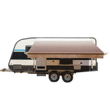 Aleko Motorized Retractable RV Awning 15 x 8 Feet Brown Fade RVAWM15X8BRN23-AP RV Awnings Motorized 15 x 8 Ft