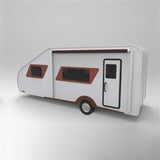 Aleko Motorized Retractable Rv Awning 16 X 8 Feet White/black Fade Rvawm16X8Blk11-Ap Rv Awnings Motorized 16 X 8 Ft