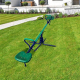Aleko Outdoor Sturdy Child 360-Degree Spinning Seesaw Play Set Green BSW06-AP Fun Zone