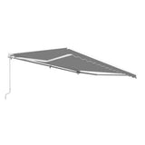 Aleko Retractable Patio Awning 10x8 Feet Gray AW10X8GY80-AP Retractable Awnings 10 x 8 Ft.
