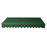 Aleko Retractable Patio Awning -12x10 Feet Green AW12X10GREEN39-AP Retractable Awnings 12 x 10 Ft
