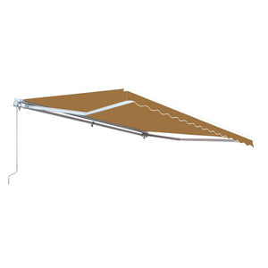 Aleko Retractable Patio Awning 12X10 Feet Sand Aw12X10Sand31-Ap Retractable Awnings 12 X 10 Ft