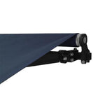 Aleko Retractable Patio Awning 13x10 Feet Blue AW13X10BLUE30-AP Retractable Awnings 13 x 10 Ft