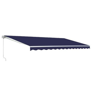 Aleko Retractable Patio Awning 13X10 Feet Blue Aw13X10Blue30-Ap Retractable Awnings 13 X 10 Ft