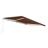 Aleko Retractable Patio Awning 13X10 Feet Brown Aw13X10Brown36-Ap Retractable Awnings 13 X 10 Ft
