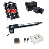 Aleko Single Swing Gate Operator AS600 AC/DC Solar Kit 50W AS600SOL-AP Single Swing Gate Operator