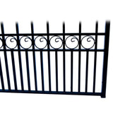 Aleko Steel Single Swing Driveway Gate London Style 14 X 6 Ft Dg14Lonssw-Ap Single Swing Driveway Gates