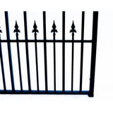 Aleko Steel Single Swing Driveway Gate St.petersburg Style 16 X 6 Ft Dg16Sptssw-Ap Single Swing Driveway Gates