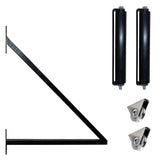 Aleko Steel Sliding Driveway Gate 12 ft with Pedestrian Gate 5 ft ST. PETERSBURG Style DG12STPSSLPED-AP Aleko Sliding Gates with Pedestrian