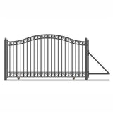 Aleko Single Sliding Steel Driveway Gate Dublin Style 16 X 6 1/4 Feet Dg16Dubssl-Ap Sliding Driveway Gates