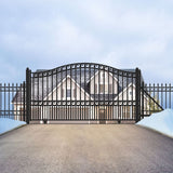 Aleko Steel Sliding Driveway Gate Paris Style 12 x 6 ft DG12PARSSL-AP Sliding Driveway Gates