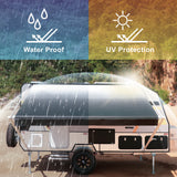 Aleko Retractable RV/Patio Awning - 20 x 8 Feet - Brown Fade RVAW-20-8-BROWN-FADE-AP