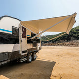 Aleko Motorized Retractable RV Awning - 20 x 8 Feet - Grey RVAWM-20-8-GREY-AP