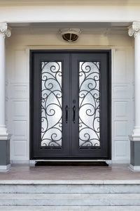 DRAKE WROUGHT IRON DOUBLE DOOR WDD-10