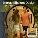 Celasia White Finland Pine Barrel Sauna - 3-4 Person