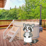 Wood-Fired Hot Tub and Ice Bath with Internal Stove – 4-5 Person – Pine