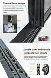 DRAKE 138 SERIES MULTI-TRACK SLIM FRAME SLIDING DOOR -120″ X 96″