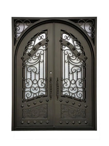 DRAKE WROUGHT IRON DOUBLE DOOR WDD-33