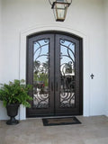 DRAKE WROUGHT IRON DOUBLE DOOR WDD-35