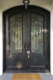 DRAKE WROUGHT IRON DOUBLE DOOR WDD-38
