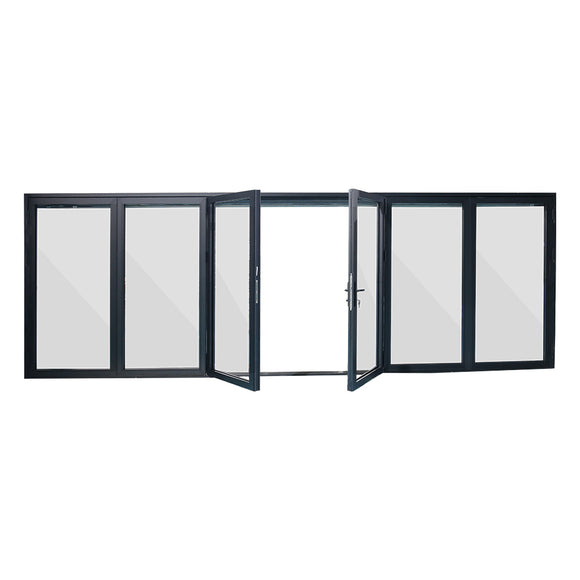 Eris Home Aluminum BiFold Door – 192″ x 96″ (3R3L) Outswing BFO-19296-3R3L