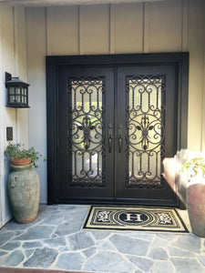 DRAKE WROUGHT IRON DOUBLE DOOR WDD-04