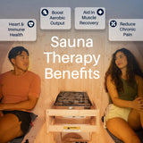 Liatris Red Cedar Barrel Sauna with Panoramic Window - 6-8 Person