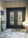 DRAKE WROUGHT IRON DOUBLE DOOR WDD-04