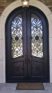 DRAKE WROUGHT IRON DOUBLE DOOR WDD-53