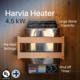 Anémona White Finland Pine Barrel Sauna - 3-4 Person