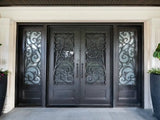 DRAKE WROUGHT IRON DOUBLE DOOR WDD-63