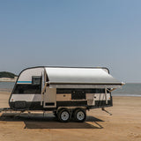 Aleko Motorized Retractable RV Awning - 16 x 8 Feet - Grey RVAWM-16-8-GREY-AP