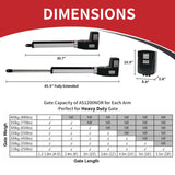 Aleko Dual Swing Gate Operator - AS1200 AC/DC - Accessory Kit ACC4 AS1200ACC-AP