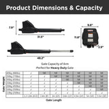 Aleko Single Swing Gate Operator AS600 AC/DC Solar Kit 60W AS600FULL-AP