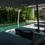 Aleko Moroccan Semi-Cassette Motorized Patio Awning - Charcoal Gray - 13 x 10 Feet