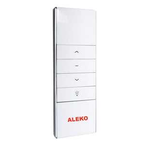 Aleko Single Channel Remote with LED Control - Half Cassette LED Awnings - Tubular Motor DM45RD AWRCLED-AP