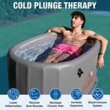 Aleko Arctica Inflatable Cold Plunge with Locking Lid and Carry Bag | INFOTUBGREY-AP