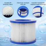 Aleko Water Filter Cartridge for Inflatable Hot Tub Spa - Blue - Lot of 12 | 12HTFL-AP