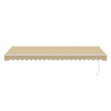 Aleko Caribbean Motorized Patio Awning - Desert Sand - 16 x 10 Feet