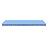 Aleko Caribbean Motorized Patio Awning - Sky Blue - 16 x 10 Feet