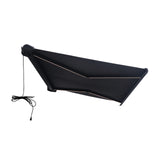 Aleko Italian Series Full Cassette Motorized Patio Awning with App + Remote – Grigio (Gray) - 10 x 8 ft | AF10X8GRIGIO-AP