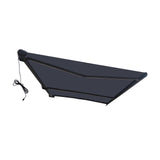 Aleko Italian Series Full Cassette Motorized Patio Awning with App + Remote – Grigio (Gray) - 20 x 10 ft | AF20X10GRIGIO-AP