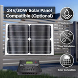 Aleko Single Swing Gate Operator AS600 AC/DC Solar Kit 60W AS600FULL-AP