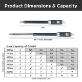 Aleko Single Swing Gate Operator GG850 AC/DC Solar Kit 50W GG850SOL-AP